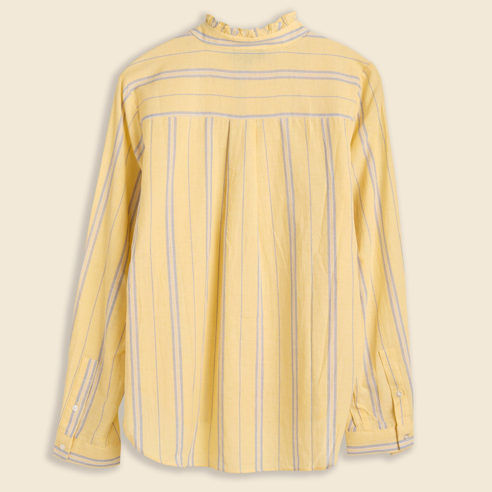 Le Mont Saint Michel, Cybille Mini Stripes Dyed Shirt - Yellow