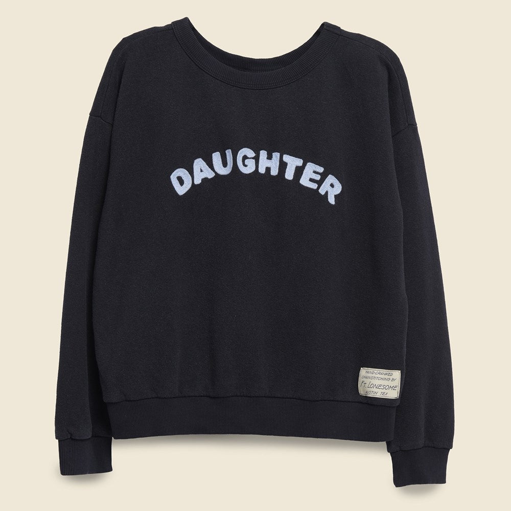 Fort Lonesome, DAUGHTER Sweatshirt - Black/Blue