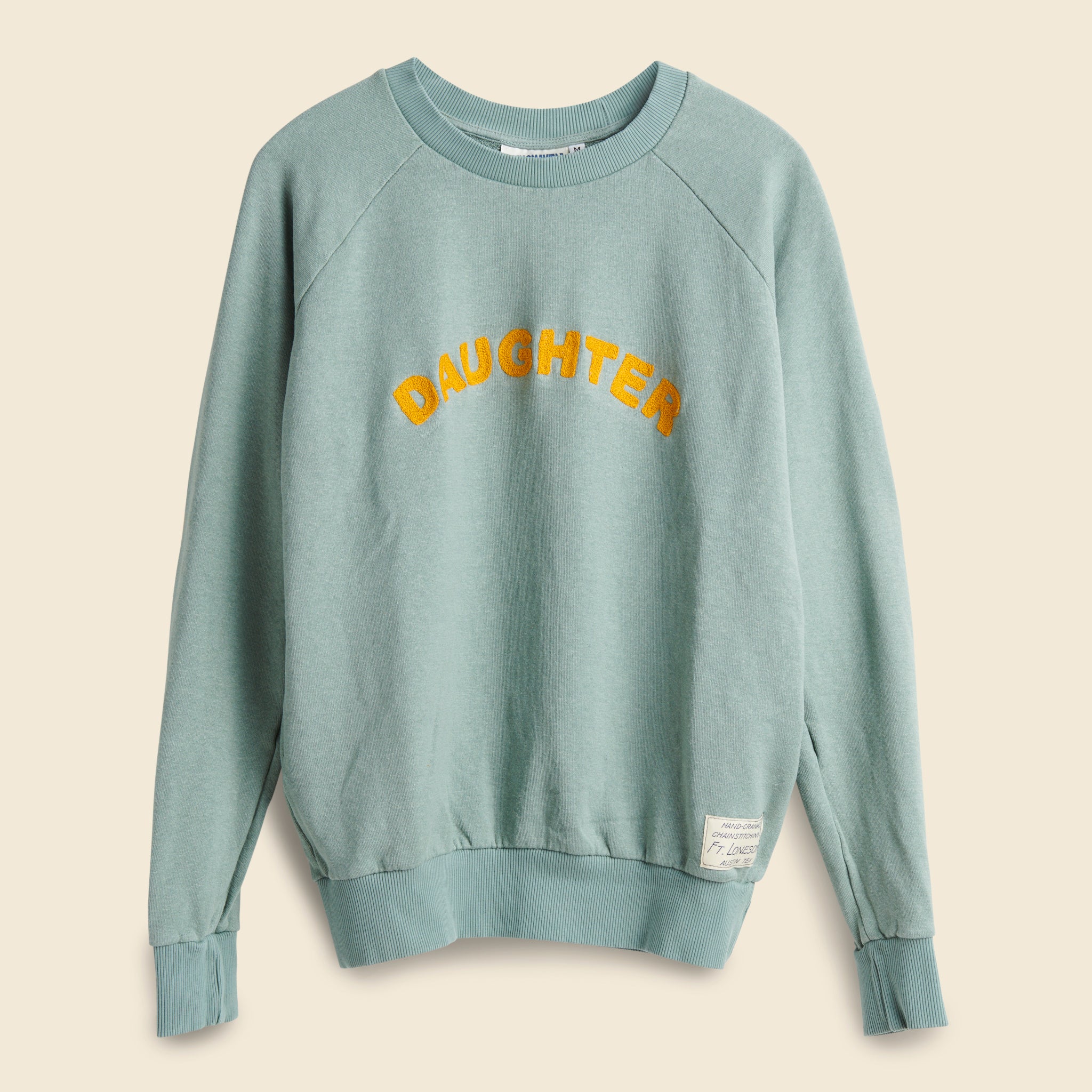 Fort Lonesome, DAUGHTER Sweatshirt - Sage/Gold