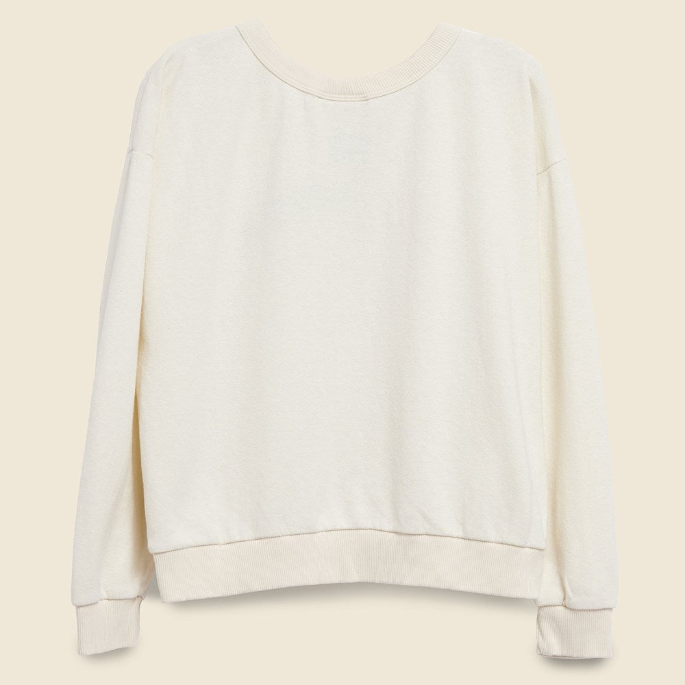 Fort Lonesome, DAUGHTER Sweatshirt - White/Gold