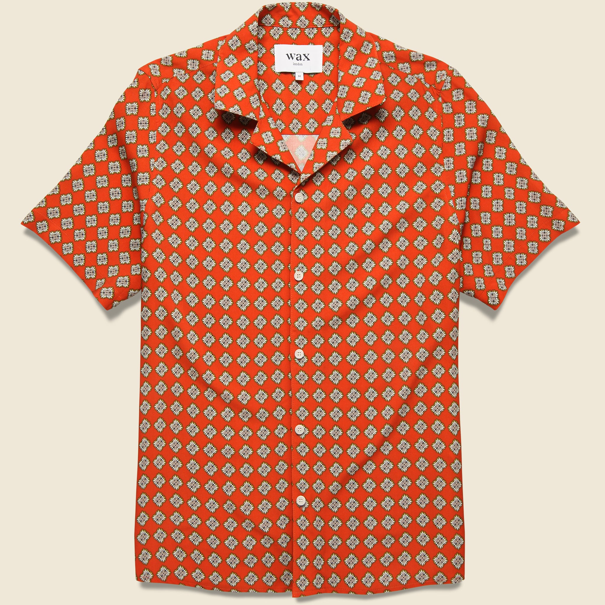 Wax London, Didcot Shirt - Amalfi Red