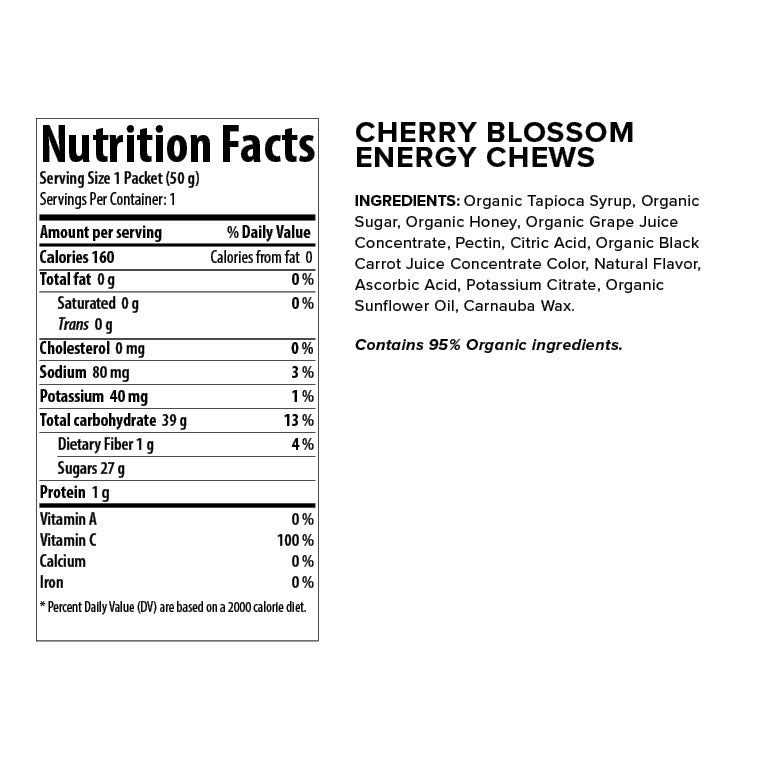 Honey Stinger, Energy Chews - Cherry Blossom