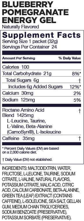 GU, Energy Gel - Blueberry Pomegranate Roctane