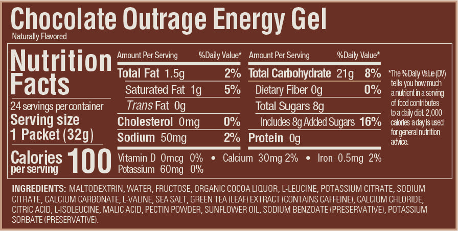 GU, Energy Gel - Chocolate Outrage