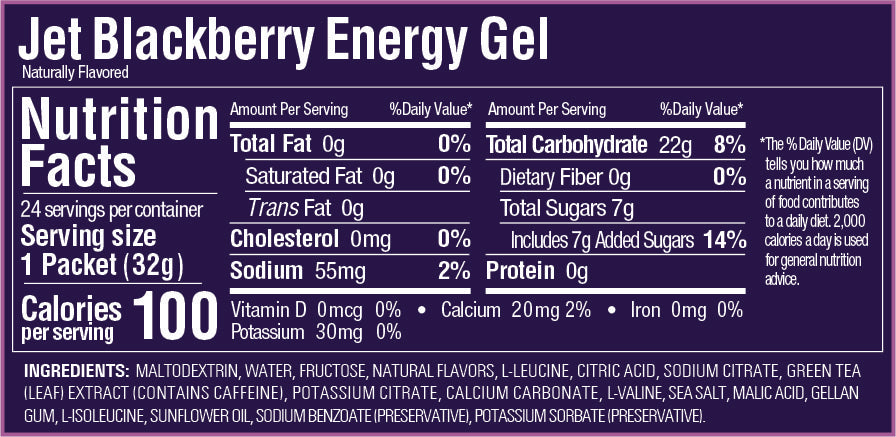 GU, Energy Gel - Jet Blackberry