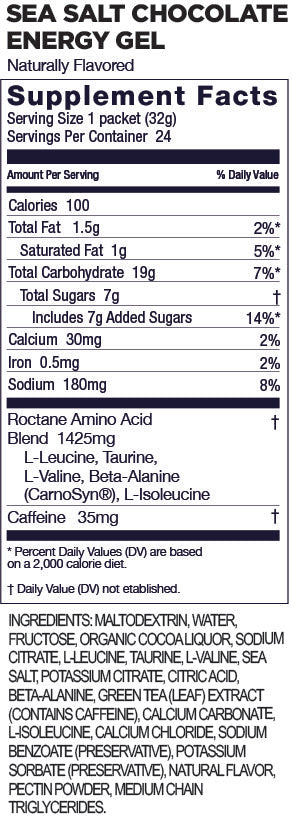 GU, Energy Gel - Sea Salt Chocolate Roctane