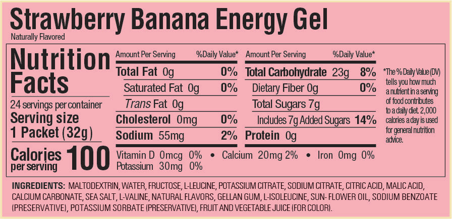 GU, Energy Gel - Strawberry Banana