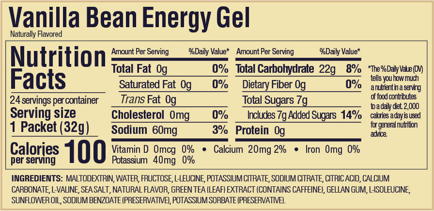 GU, Energy Gel - Vanilla Bean