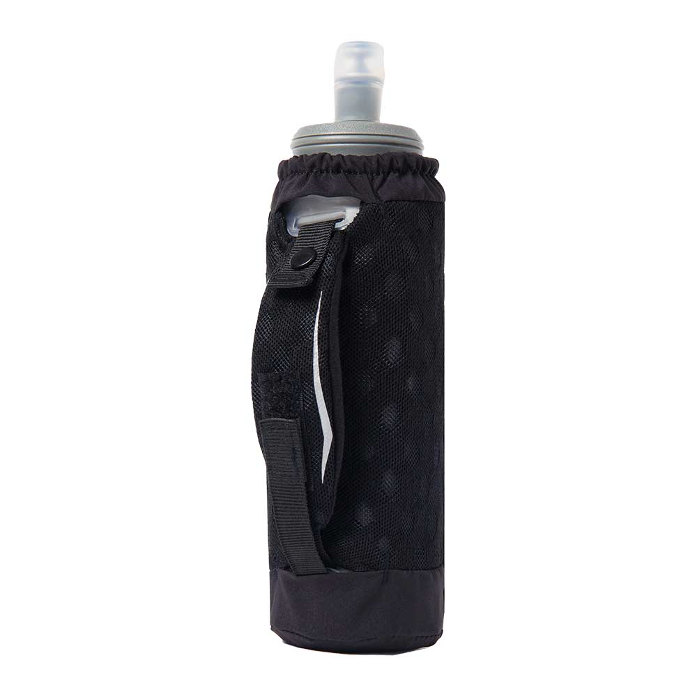 Nathan, ExoShot 2.0 (14oz) Handheld Water Bottle - Black/Ribbon Red