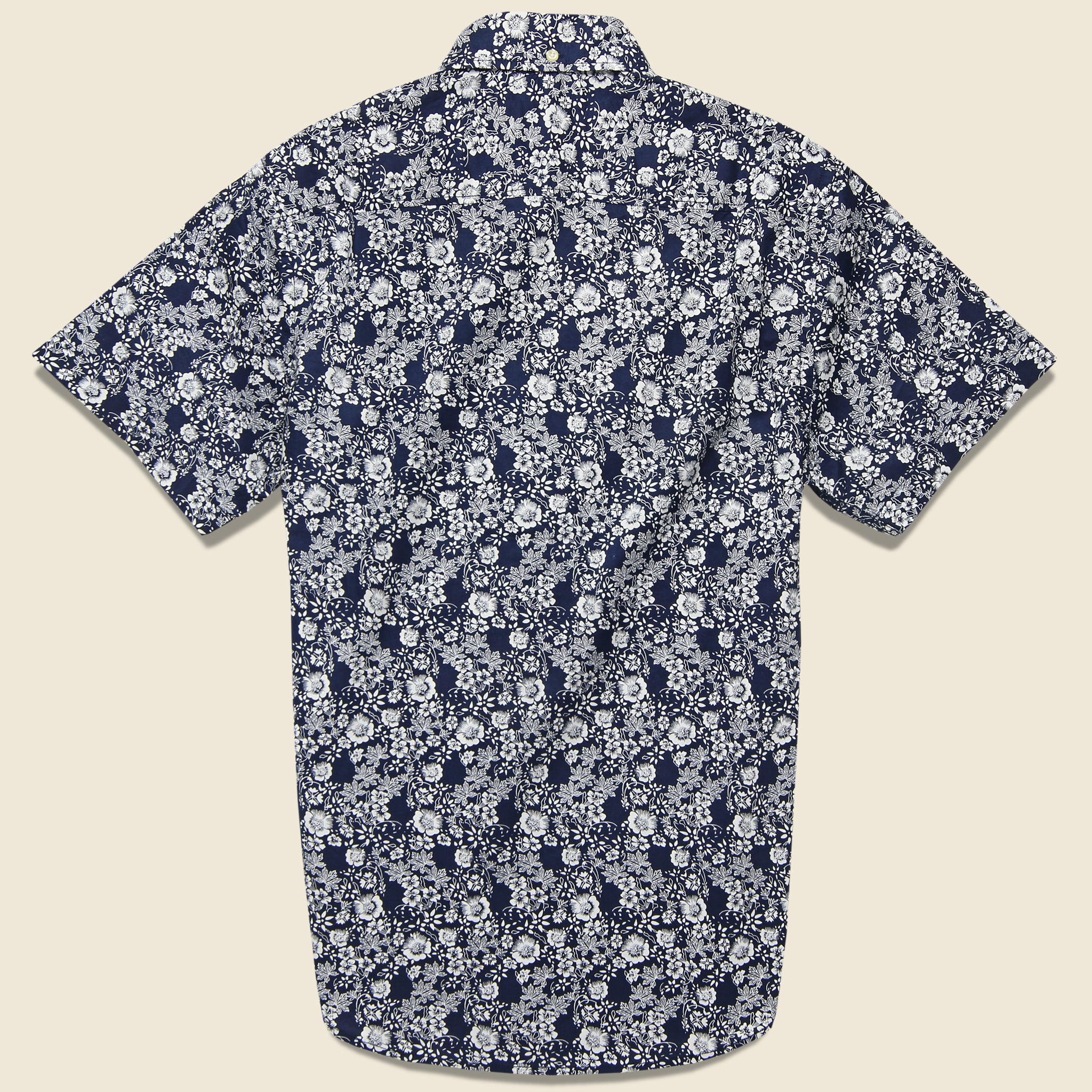 Barque, Floral Print Shirt - Navy