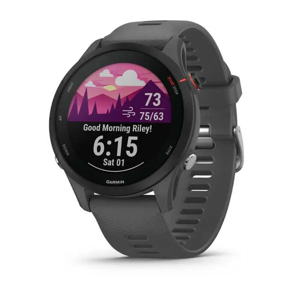 Garmin, Forerunner 255 GPS Running Smartwatch- Non Music — Slate Grey