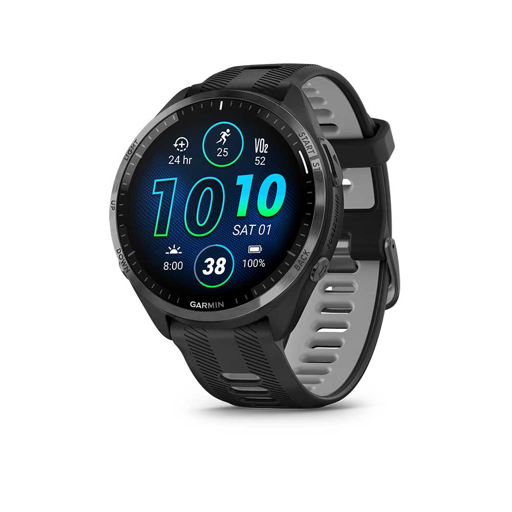 Garmin, Forerunner 965 Running Watch - Black/Powder Gray