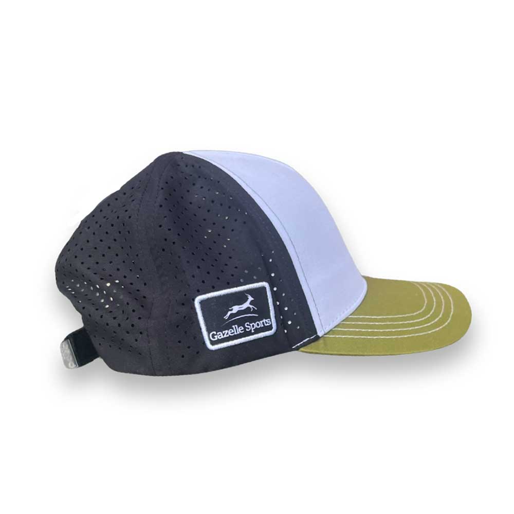 Gazelle Sports, Gazelle Sports Running Trucker - White/Olive/Black