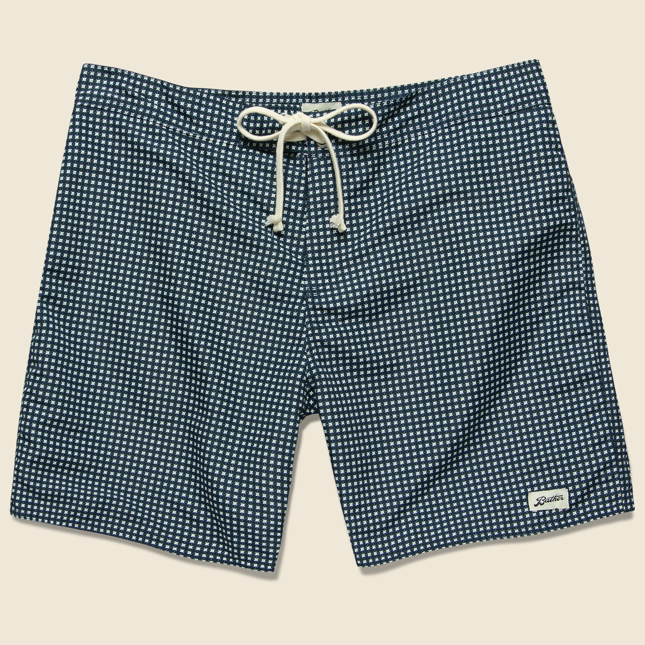 Bather Trunk Co., Geo Blue Boardshort - Blue/White