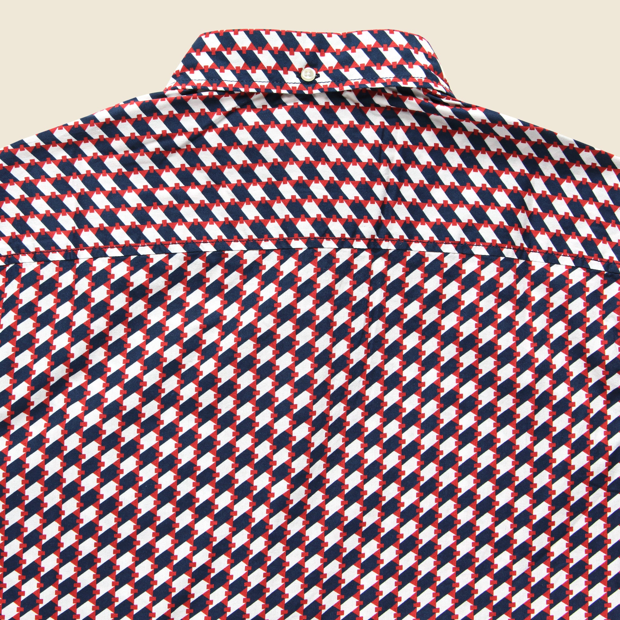 Barque, Geo Print Shirt - Red