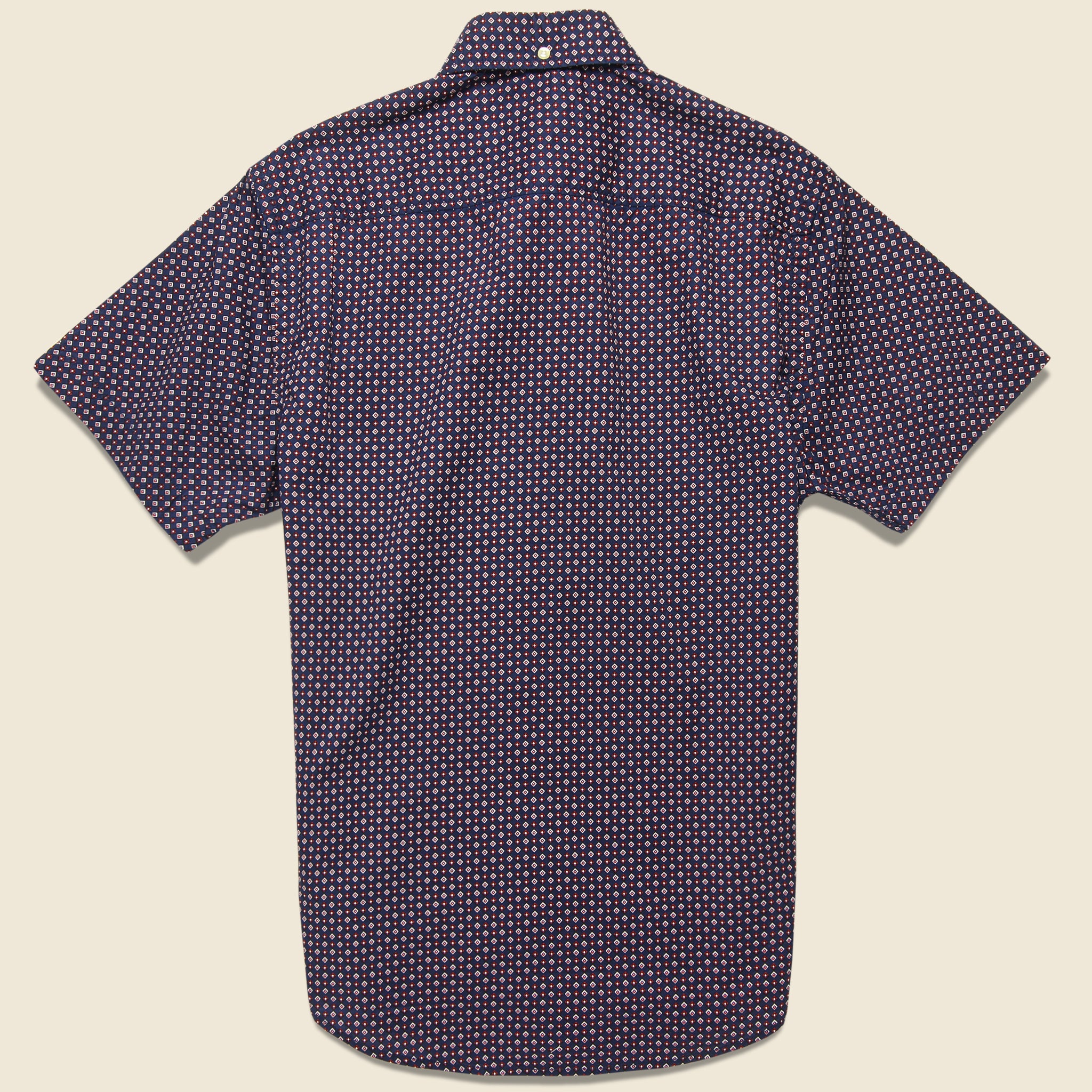 Barque, Geo Textured Shirt - Navy