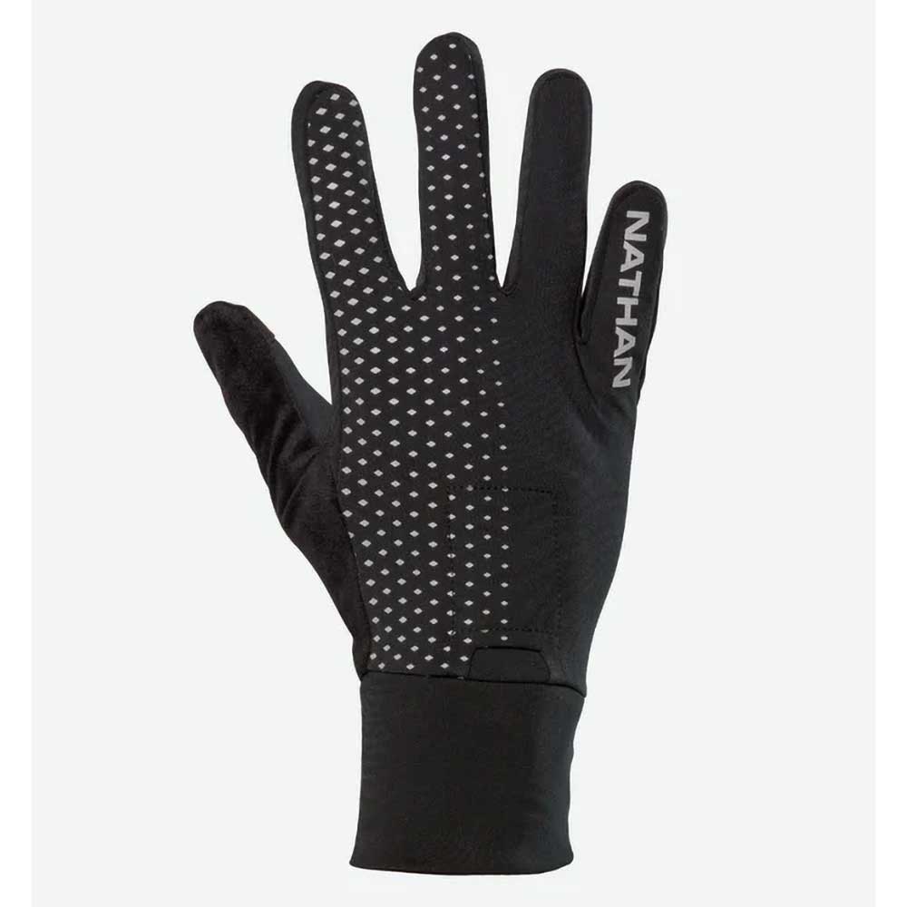 Nathan, HyperNight Reflective Glove - Black/Geo Print