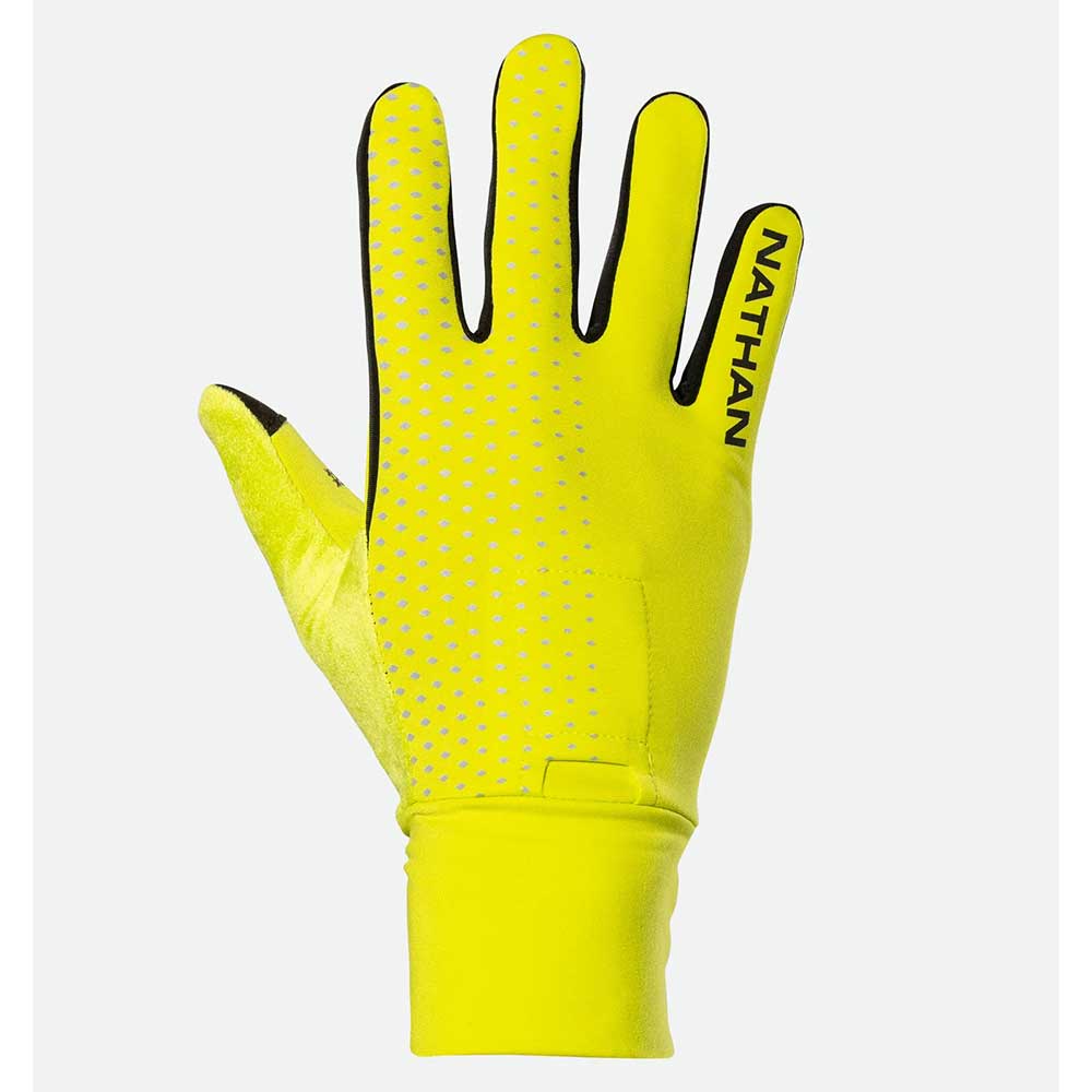 Nathan, HyperNight Reflective Glove - Hi Vis Yellow/Geo Print