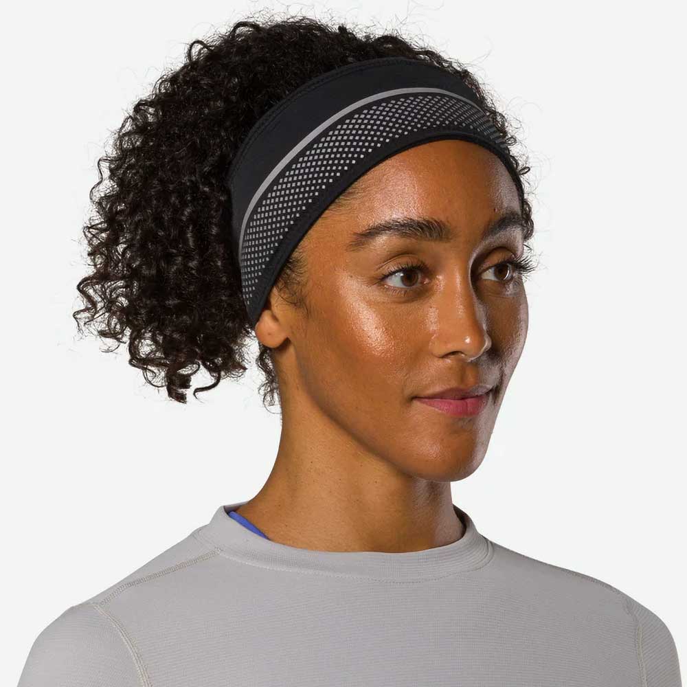 Nathan, HyperNight Reflective Headband - Black/Geo Print