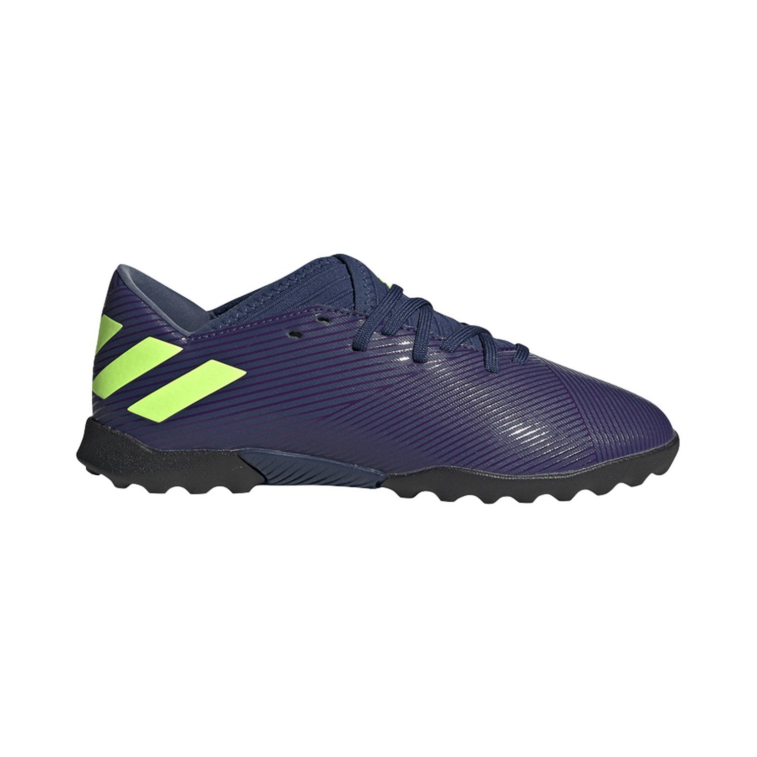 adidas, JR Nemeziz Messi Tango 19.3 TF Soccer Shoe - Tech Indigo/Signal Green/Glory Purple