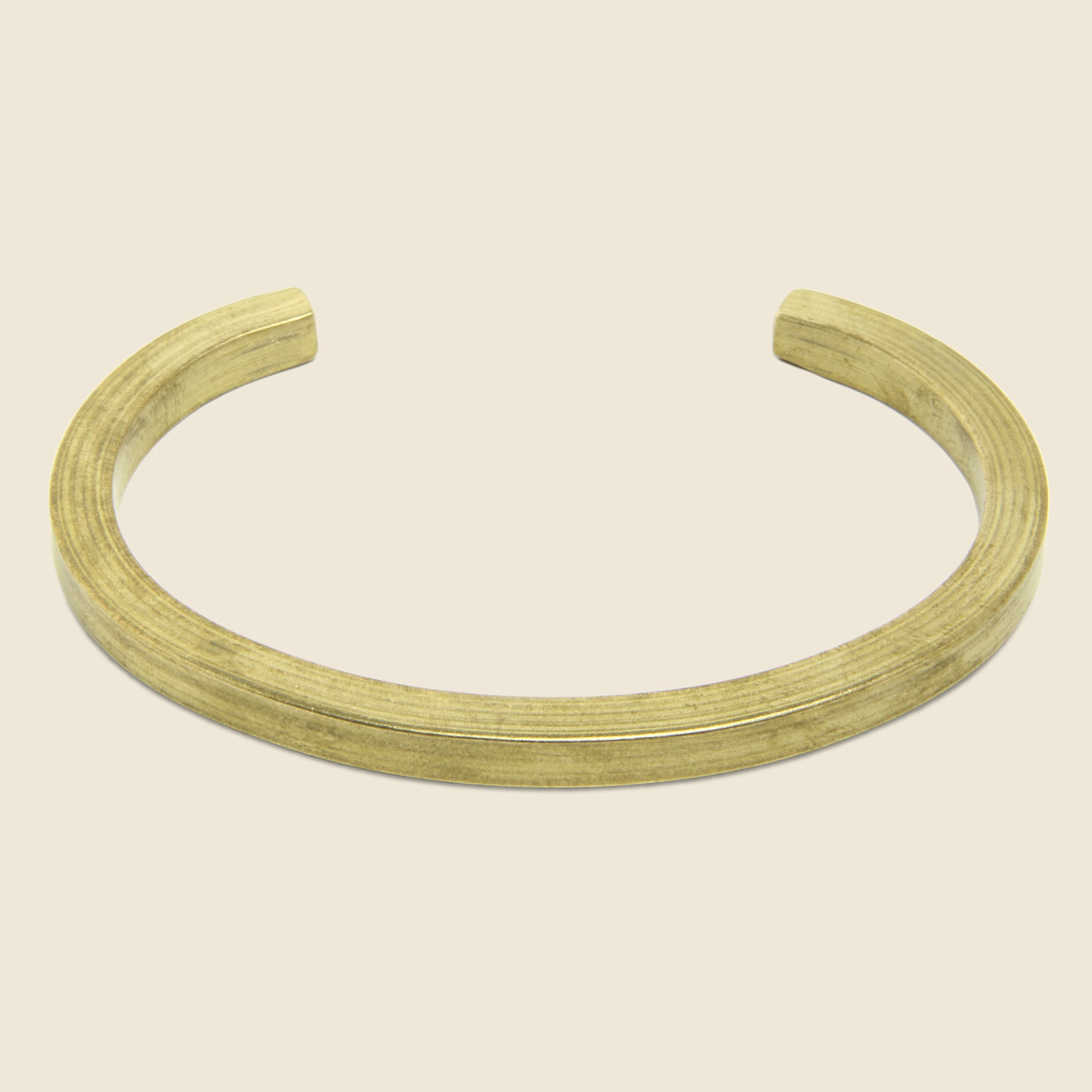 Craighill, Large Uniform Square Cuff - Brass