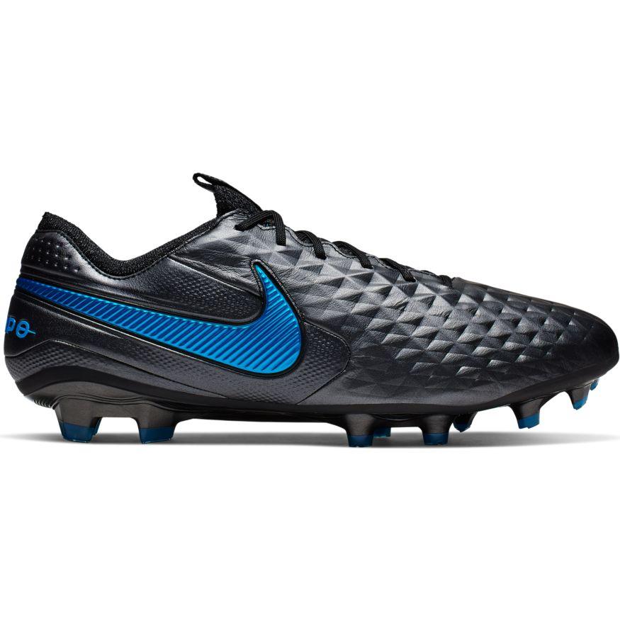 Nike, Legend 8 Elite FG Soccer Boots - Black/Black/Blue Hero