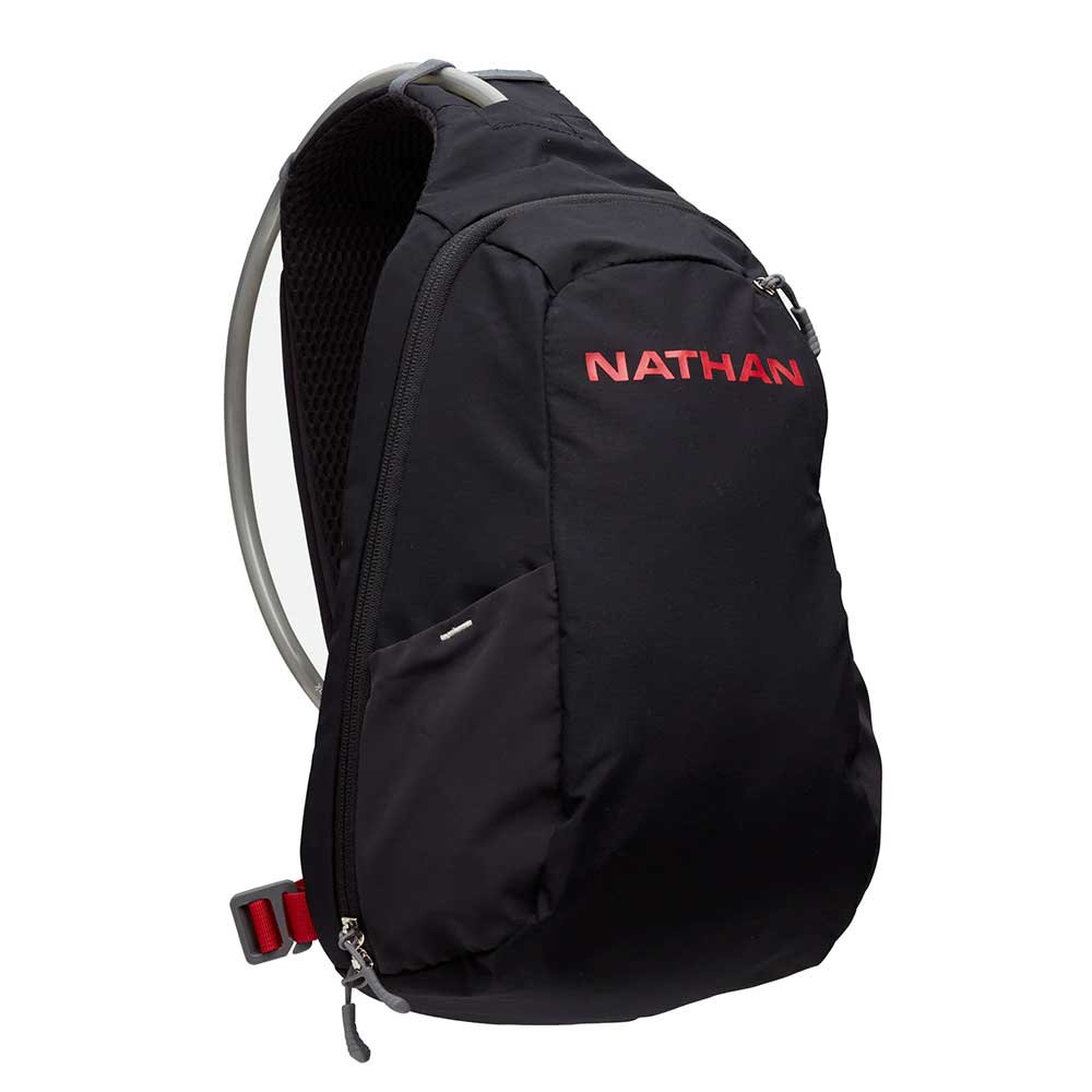 Nathan, Limitless Run Sling 8L Pack - Black/Ribbon Red