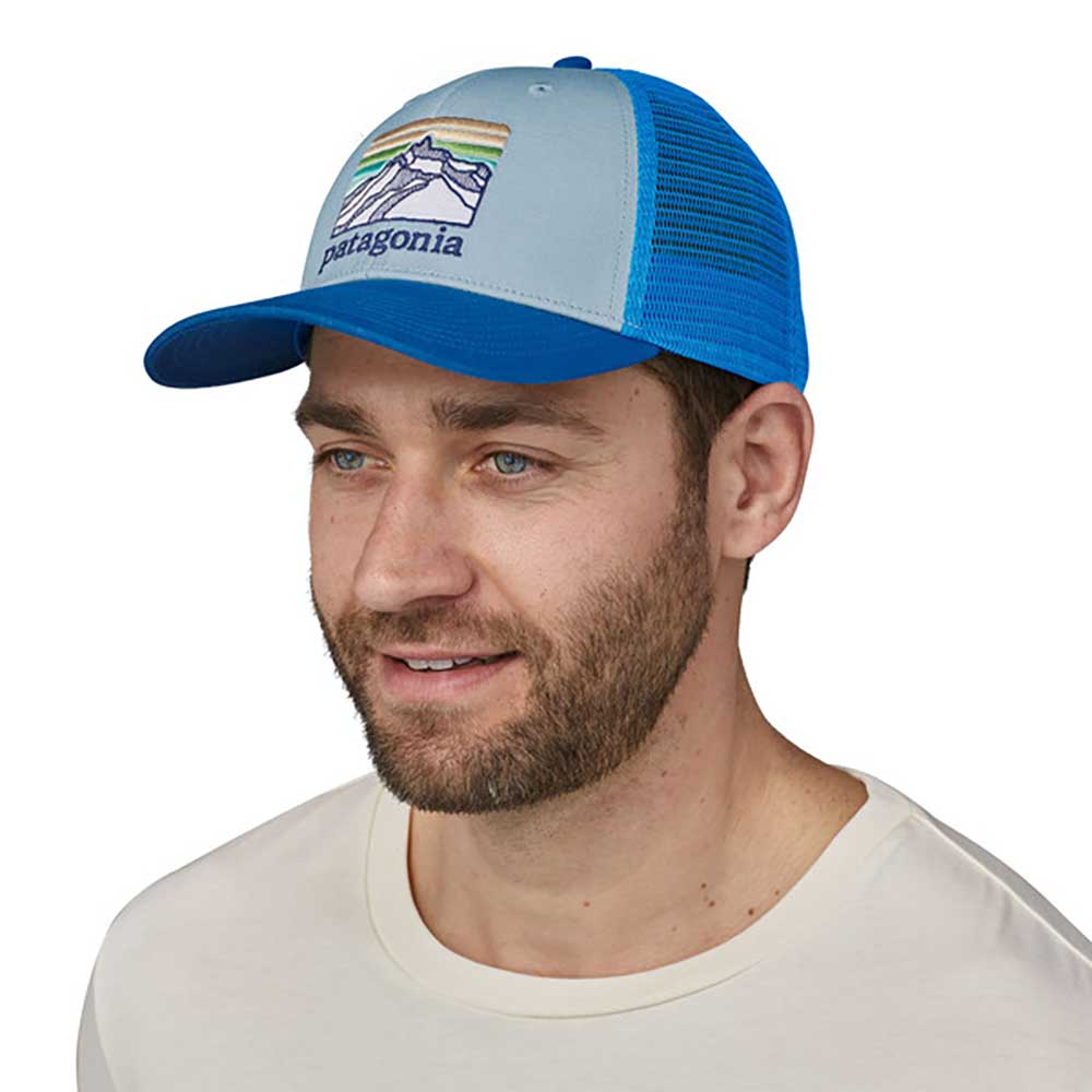 Patagonia, Line Logo Ridge LoPro Trucker Hat - Steam Blue