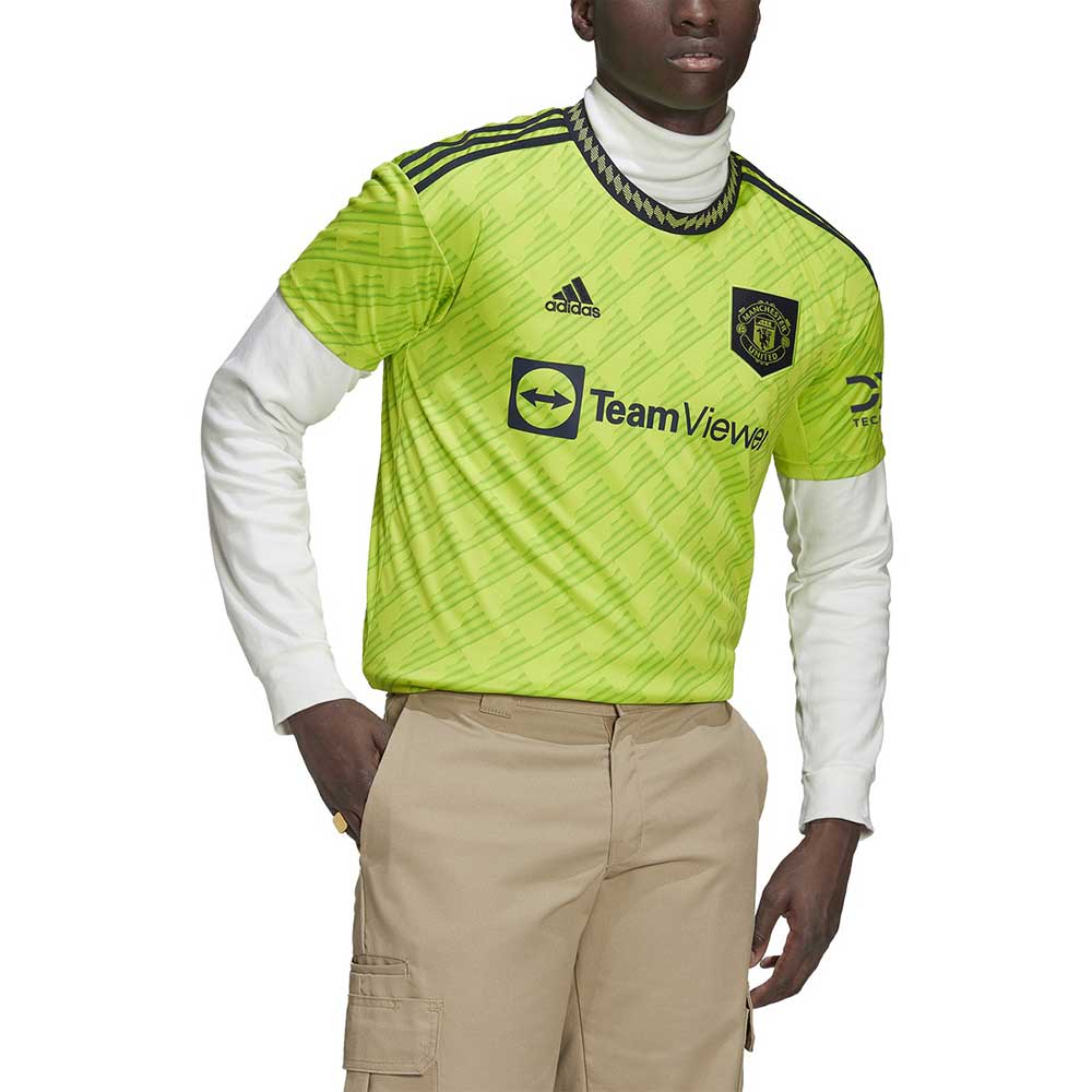 adidas, Men's 22/23 Manchester United 3rd Jersey - Semi Solar Slime