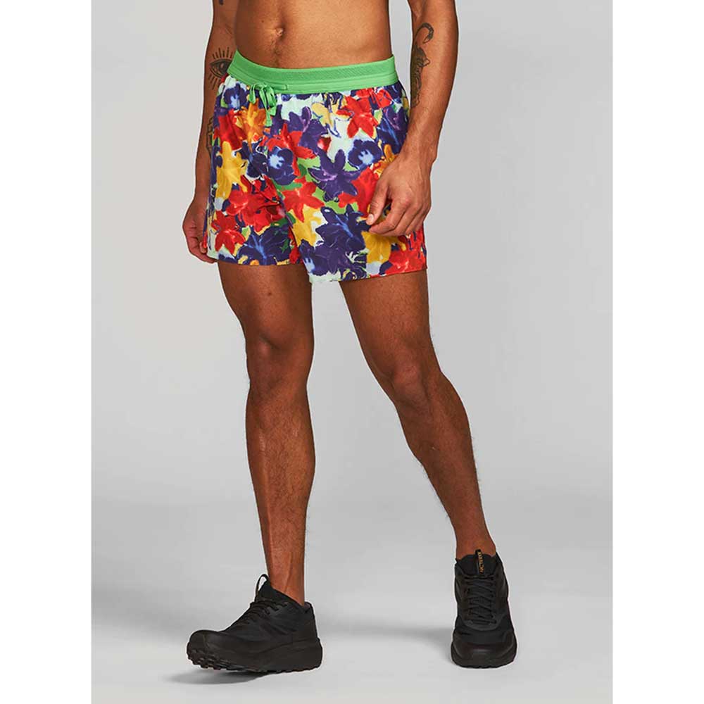 Janji, Men's 5in AFO Middle Short - Primary Floral Collage