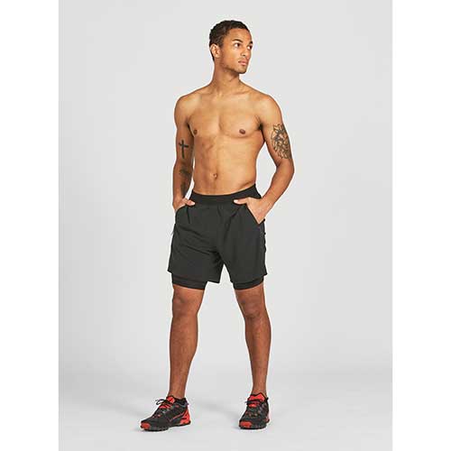 Janji, Men's 7" AFO Traverse 2-in-1 Running Short - Midnight