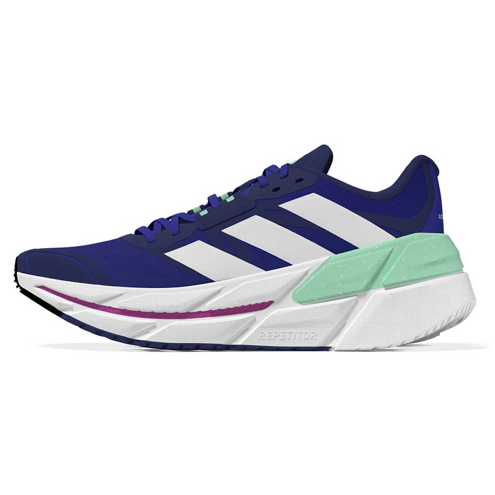 adidas, Men's ADISTAR CS Running Shoe - Lucid Blue/Ftwr White/Pulse Mint - Regular (D)