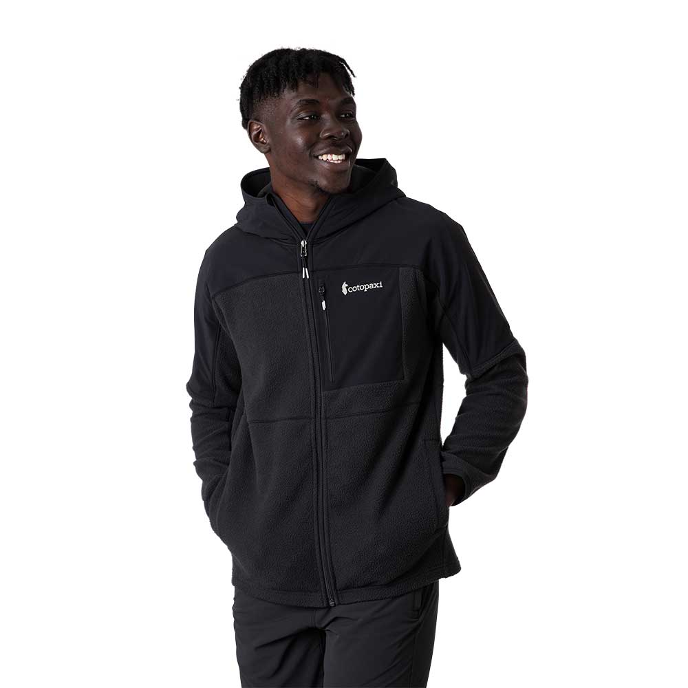 Cotopaxi, Men's Abrazo Hooded Full-Zip Fleece Jacket - Black