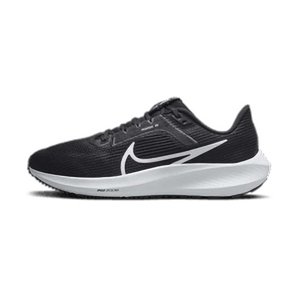 Nike, Men's Air Zoom Pegasus 40 Running Shoe- Black/White/Iron Grey- Regular (D)