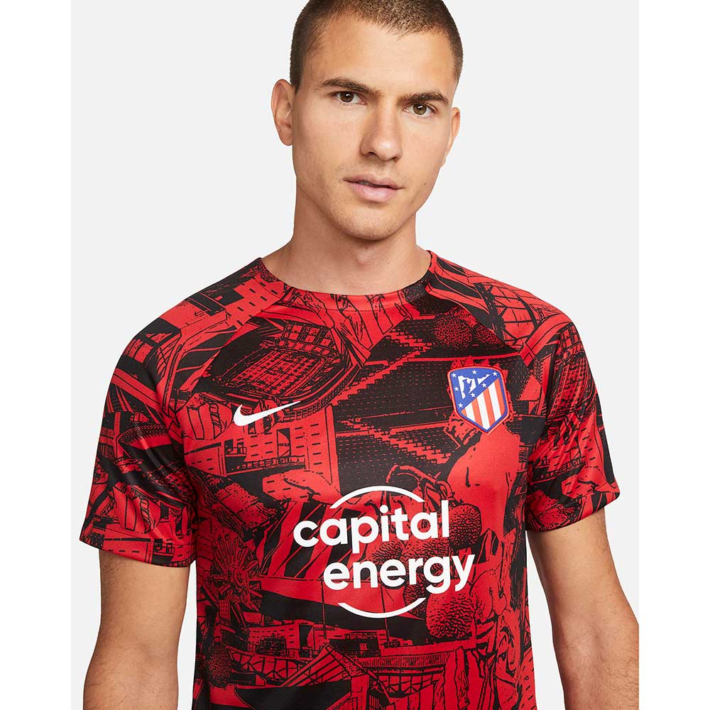 Nike, Men's Athletico Madrid Pre-Match Short Sleeve - Sport Red