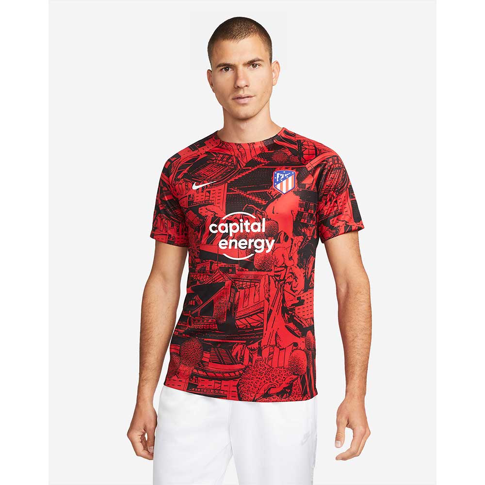 Nike, Men's Athletico Madrid Pre-Match Short Sleeve - Sport Red