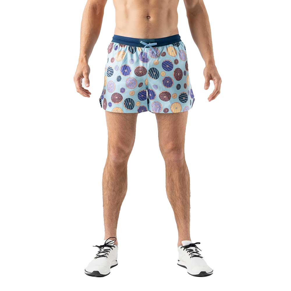 rabbit, Men's Beach Break 5" Running Shorts - Majoica Blue Donuts