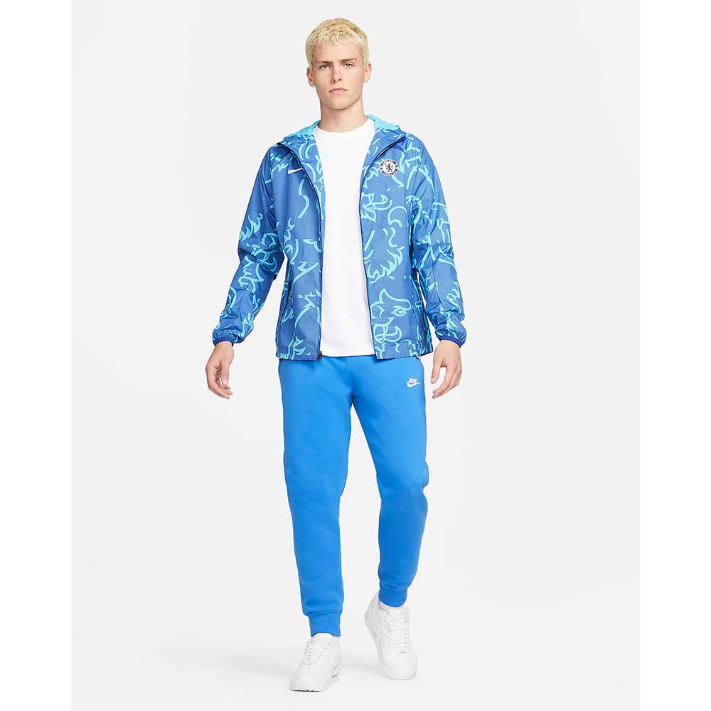 Nike, Men's Chelsea AFW Soccer Jacket - Rush Blue/Chlorine Blue