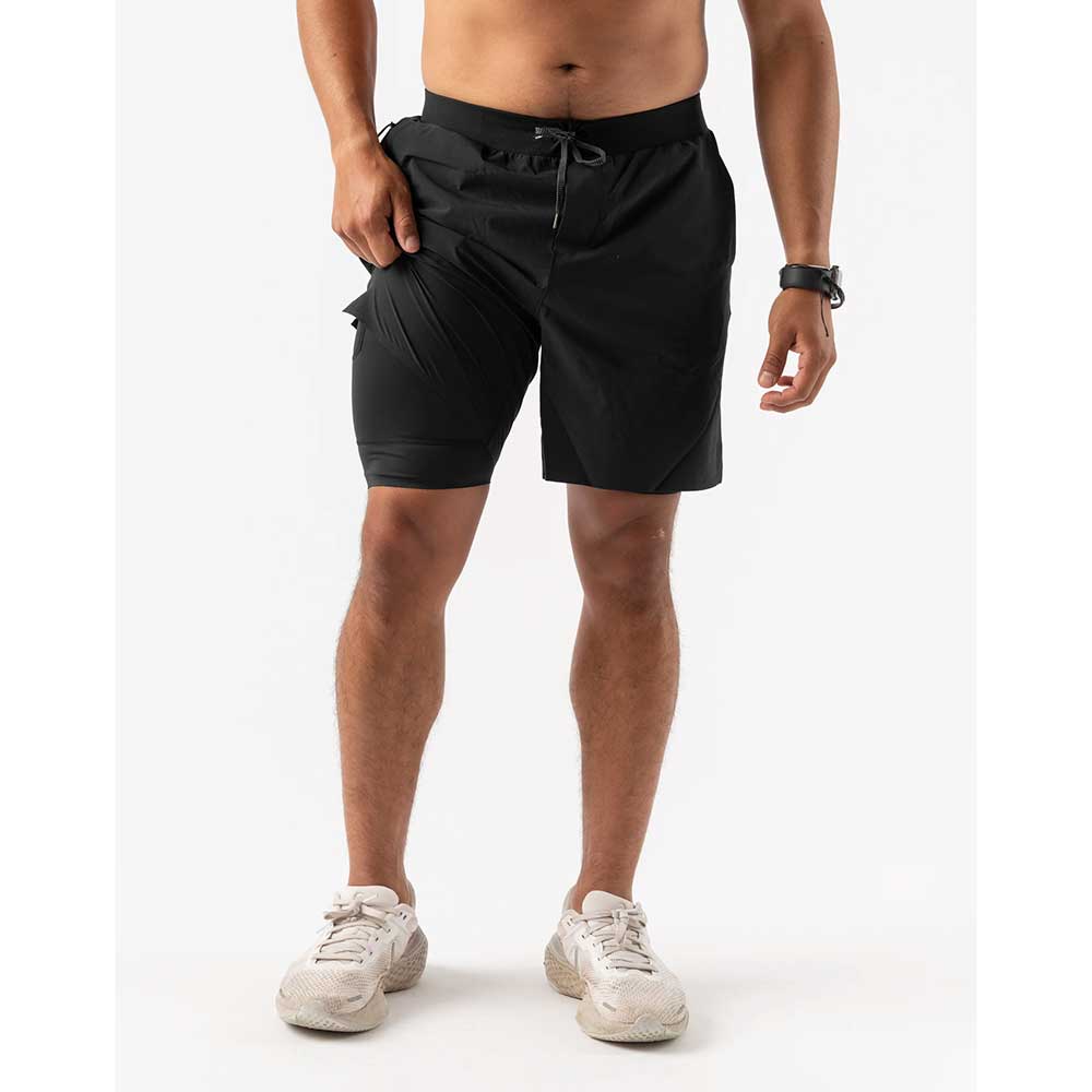 rabbit, Men's Cruisers 7" 2-in-1 Shorts - Black