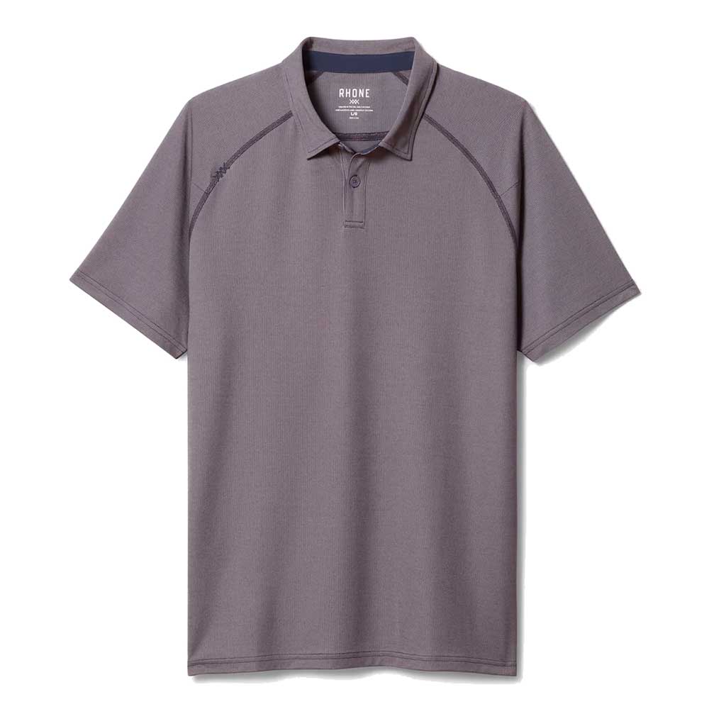 Rhone Apparel, Men's Delta Pique Polo - Nightshade/Quicksilver Gray