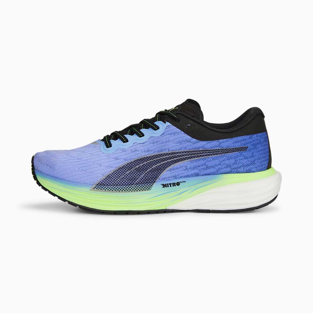 Puma, Men's Deviate Nitro 2 Running Shoe - Royal Sapphire/Elektro Purple - Regular (D)