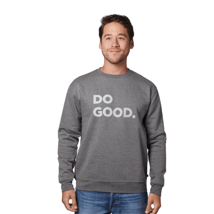 Cotopaxi, Men's Do Good Crew Sweatshirt - Heather Grey