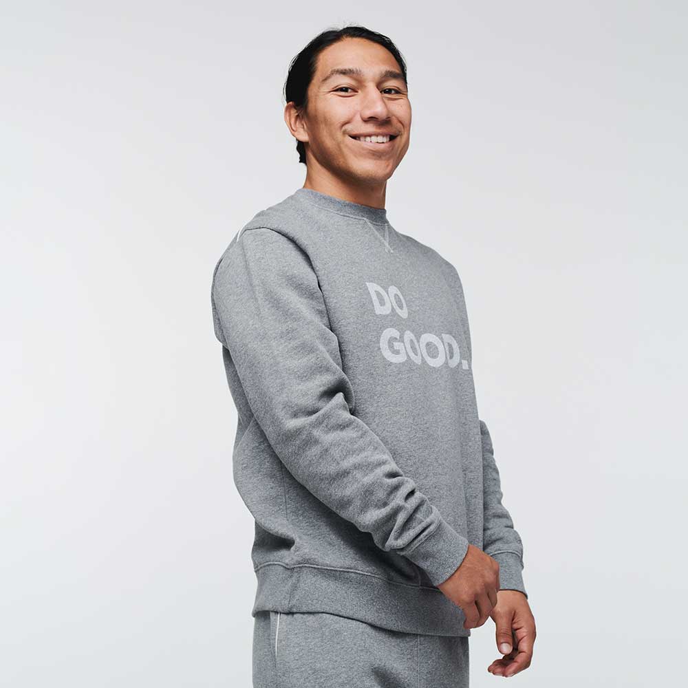 Cotopaxi, Men's Do Good Organic Crew Sweatshirt - Heather Grey