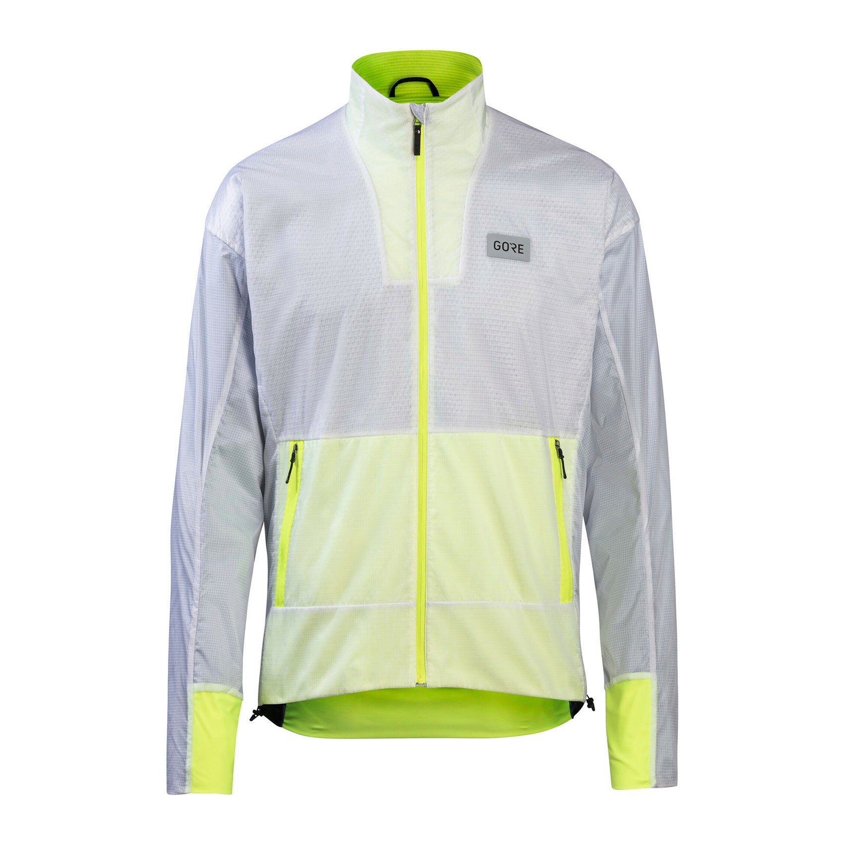 Gore Wear, Men's Drive Jacket - White/Neon Yellow