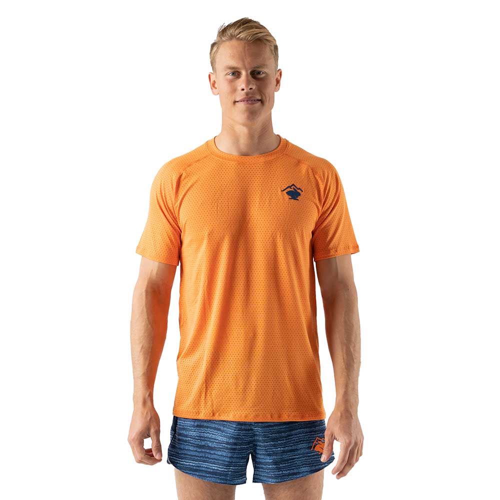 rabbit, Men's EZ Tee Perf SS Top - Vibrant Orange