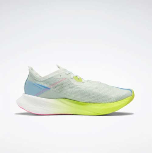 Reebok, Men's Floatride Energy X Running Shoe - Opal Glow / Acid Yellow / Essential Blue- Regular (D)