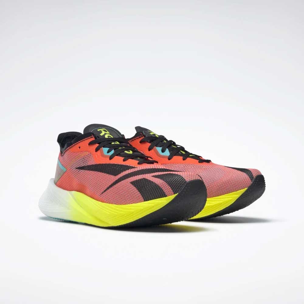 Reebok, Men's Floatride Energy X Running Shoe- Orange Flare/Infused Lilac/Acid Yellow- Regular (D)