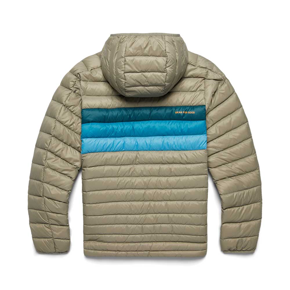 Cotopaxi, Men's Fuego Down Hooded Jacket - Stone Stripe