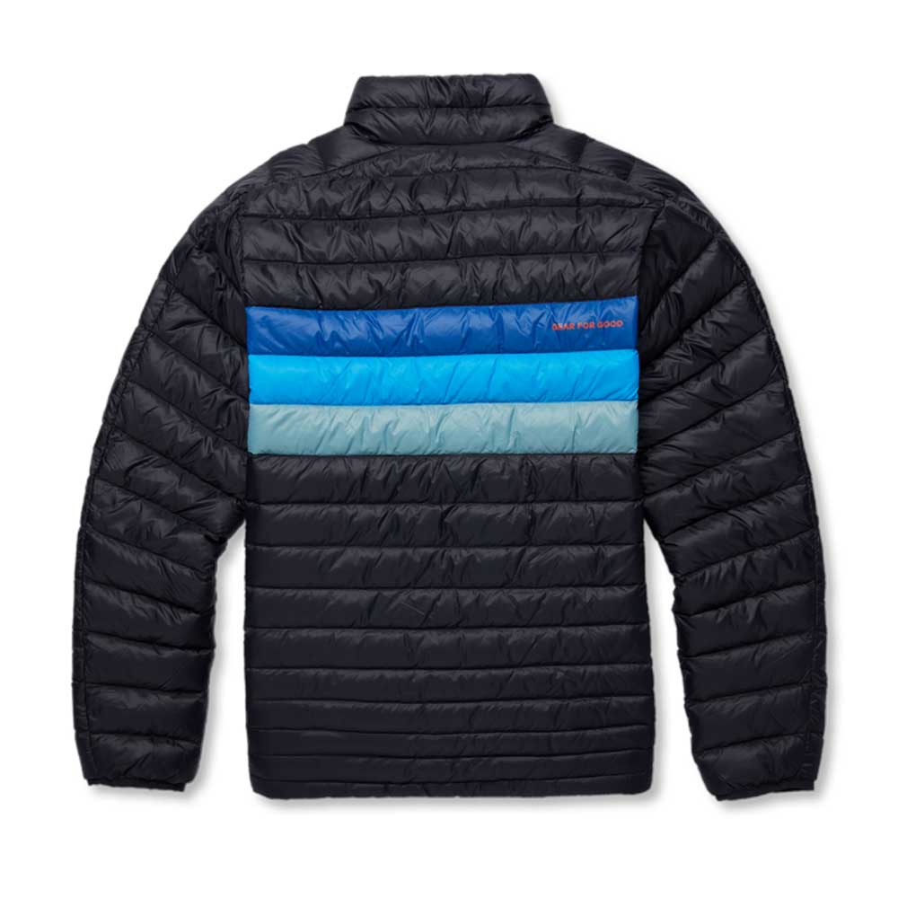 Cotopaxi, Men's Fuego Down Jacket - Black/Pacific Stripes