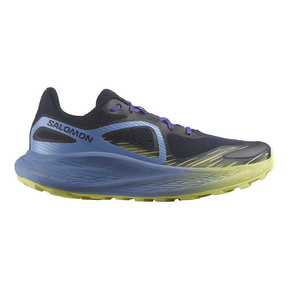 Salomon, Men's Glide Max TR Trail Running Shoe - Granada Sky/Dark Sapphire/Sunny Lime - Regular (D)